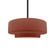 Medium Tier 1-Light Pendant (254|CER-6543-CLAY-MBLK-RIGID)