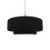 Medium Tier 1-Light Pendant (254|CER-6543-BLK-NCKL-BEIG-TWST-LED1-700)