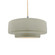 Medium Tier 1-Light Pendant (254|CER-6543-CKC-NCKL-BEIG-TWST)