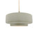 Medium Tier 1-Light Pendant (254|CER-6543-CKC-BRSS-BEIG-TWST)