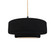 Medium Tier 1-Light Pendant (254|CER-6543-BKMT-MBLK-BEIG-TWST-LED1-700)
