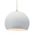 Large Globe 1-Light Pendant (254|CER-6535-WHT-NCKL-BEIG-TWST-LED1-700)