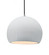 Large Globe 1-Light Pendant (254|CER-6535-WTWT-NCKL-BKCD)