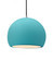 Large Globe 1-Light Pendant (254|CER-6535-RFPL-NCKL-BKCD)