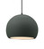 Large Globe LED Pendant (254|CER-6535-PWGN-MBLK-BKCD-LED1-700)