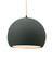Large Globe 1-Light Pendant (254|CER-6535-PWGN-MBLK-BEIG-TWST-LED1-700)