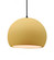 Large Globe LED Pendant (254|CER-6535-MYLW-MBLK-BKCD-LED1-700)