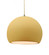 Large Globe 1-Light Pendant (254|CER-6535-MYLW-ABRS-BEIG-TWST-LED1-700)