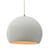 Large Globe 1-Light Pendant (254|CER-6535-MTGD-NCKL-BEIG-TWST)