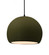 Large Globe 1-Light Pendant (254|CER-6535-MGRN-MBLK-BKCD)