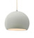 Large Globe 1-Light Pendant (254|CER-6535-MAT-NCKL-BEIG-TWST-LED1-700)