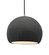 Large Globe LED Pendant (254|CER-6535-GRY-NCKL-BKCD-LED1-700)