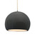 Large Globe 1-Light Pendant (254|CER-6535-GRY-NCKL-BEIG-TWST-LED1-700)