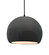 Large Globe LED Pendant (254|CER-6535-GRY-MBLK-BKCD-LED1-700)