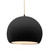 Large Globe 1-Light Pendant (254|CER-6535-CRB-MBLK-BEIG-TWST-LED1-700)
