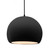 Large Globe 1-Light Pendant (254|CER-6535-CRB-MBLK-BKCD)