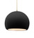 Large Globe 1-Light Pendant (254|CER-6535-CRB-ABRS-BEIG-TWST)