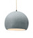 Large Globe 1-Light Pendant (254|CER-6535-CONC-MBLK-BEIG-TWST)