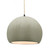 Large Globe 1-Light Pendant (254|CER-6535-CKC-MBLK-BEIG-TWST-LED1-700)