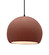 Large Globe 1-Light Pendant (254|CER-6535-CLAY-MBLK-BKCD)