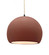 Large Globe 1-Light Pendant (254|CER-6535-CLAY-MBLK-BEIG-TWST)