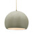 Large Globe 1-Light Pendant (254|CER-6535-CKC-ABRS-BEIG-TWST-LED1-700)