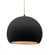 Large Globe 1-Light Pendant (254|CER-6535-CBGD-MBLK-BEIG-TWST)