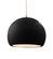 Large Globe 1-Light Pendant (254|CER-6535-BKMT-NCKL-BEIG-TWST-LED1-700)
