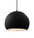 Large Globe LED Pendant (254|CER-6535-BKMT-MBLK-BKCD-LED1-700)