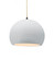Medium Globe 1-Light Pendant (254|CER-6533-WHT-MBLK-BEIG-TWST-LED1-700)