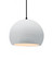 Medium Globe 1-Light Pendant (254|CER-6533-WTWT-MBLK-BKCD)