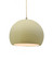 Medium Globe 1-Light Pendant (254|CER-6533-VAN-ABRS-BEIG-TWST-LED1-700)