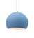 Medium Globe LED Pendant (254|CER-6533-SKBL-NCKL-BKCD-LED1-700)