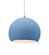 Medium Globe 1-Light Pendant (254|CER-6533-SKBL-NCKL-BEIG-TWST-LED1-700)