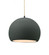 Medium Globe 1-Light Pendant (254|CER-6533-PWGN-MBLK-BEIG-TWST-LED1-700)