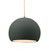 Medium Globe 1-Light Pendant (254|CER-6533-PWGN-ABRS-BEIG-TWST)