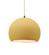 Medium Globe 1-Light Pendant (254|CER-6533-MYLW-MBLK-BEIG-TWST-LED1-700)