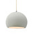 Medium Globe 1-Light Pendant (254|CER-6533-MAT-NCKL-BEIG-TWST-LED1-700)