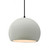 Medium Globe 1-Light Pendant (254|CER-6533-MAT-MBLK-BKCD)