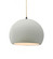 Medium Globe 1-Light Pendant (254|CER-6533-MAT-MBLK-BEIG-TWST)