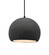 Medium Globe 1-Light Pendant (254|CER-6533-GRY-MBLK-BKCD)