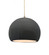 Medium Globe 1-Light Pendant (254|CER-6533-GRY-ABRS-BEIG-TWST)
