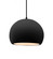 Medium Globe LED Pendant (254|CER-6533-CRB-MBLK-BKCD-LED1-700)