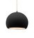 Medium Globe 1-Light Pendant (254|CER-6533-CRB-MBLK-BEIG-TWST-LED1-700)