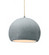 Medium Globe 1-Light Pendant (254|CER-6533-CONC-NCKL-BEIG-TWST)