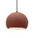 Medium Globe 1-Light Pendant (254|CER-6533-CLAY-MBLK-BKCD)