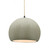 Medium Globe 1-Light Pendant (254|CER-6533-CKC-MBLK-BEIG-TWST)