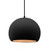 Medium Globe 1-Light Pendant (254|CER-6533-CBGD-MBLK-BKCD)