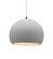 Medium Globe 1-Light Pendant (254|CER-6533-BIS-MBLK-BEIG-TWST-LED1-700)