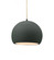 Small Globe 1-Light Pendant (254|CER-6530-PWGN-MBLK-BEIG-TWST-LED1-700)